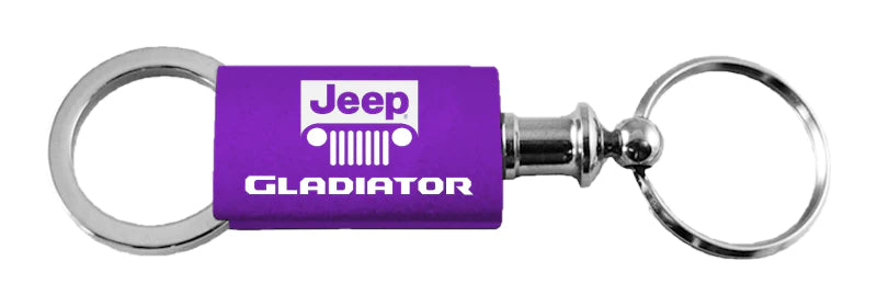 Jeep Gladiator Anodized Aluminum Valet Key Chain Fob - Official Licensed