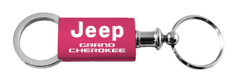 Jeep Grand Cherokee Anodized Aluminum Valet Key Chain Fob - Official Licensed