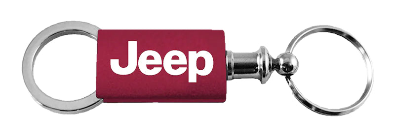 Jeep Anodized Aluminum Valet Key Chain Fob - Official Licensed