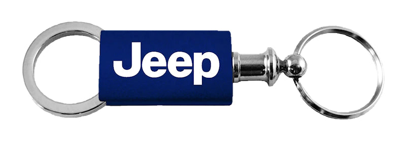 Jeep Anodized Aluminum Valet Key Chain Fob - Official Licensed
