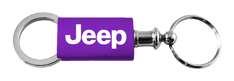 Jeep Anodized Aluminum Valet Key Chain Fob - Official Licensed