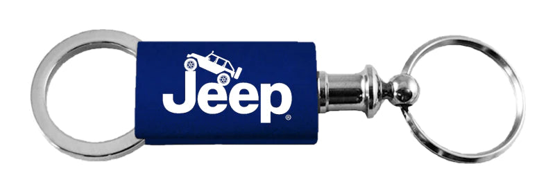 Jeep Climbing Anodized Aluminum Valet Key Chain Fob - Official Licensed