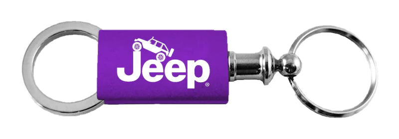 Jeep Climbing Anodized Aluminum Valet Key Chain Fob - Official Licensed
