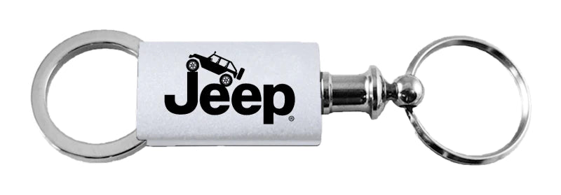 Jeep Climbing Anodized Aluminum Valet Key Chain Fob - Official Licensed