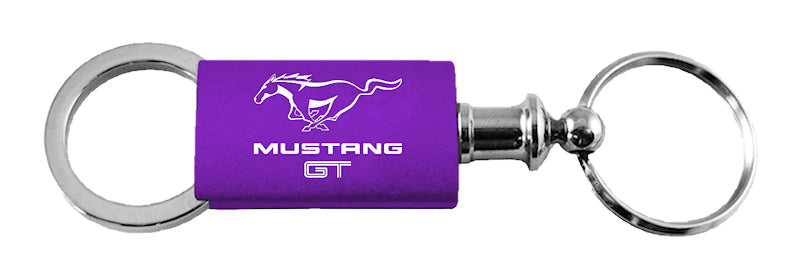 Ford Mustang GT Anodized Aluminum Valet Key Chain Fob - Official Licensed