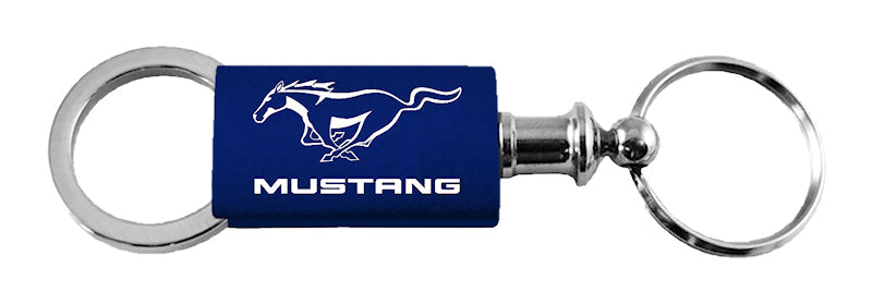 Ford Mustang Anodized Aluminum Valet Key Chain Fob - Official Licensed