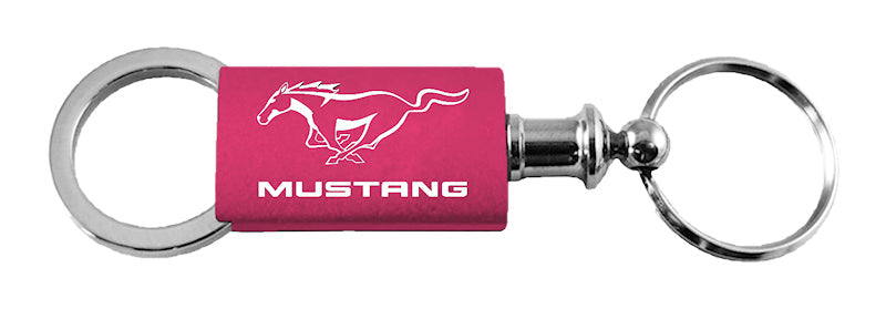 Ford Mustang Anodized Aluminum Valet Key Chain Fob - Official Licensed