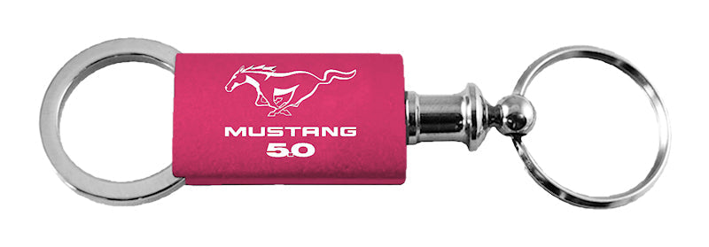 Ford Mustang 5.0 Anodized Aluminum Valet Key Chain Fob - Official Licensed