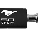 Ford Mustang 50 Years Anodized Aluminum Valet Key Chain Fob - Black - Official Licensed
