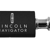 Lincoln Navigator Anodized Aluminum Valet Key Chain Fob - Black - Official Licensed