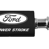 Ford Powerstroke Anodized Aluminum Valet Key Chain Fob - Black - Official Licensed