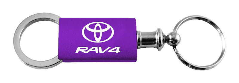 Toyota RAV4 Anodized Aluminum Valet Key Chain Fob - Official Licensed
