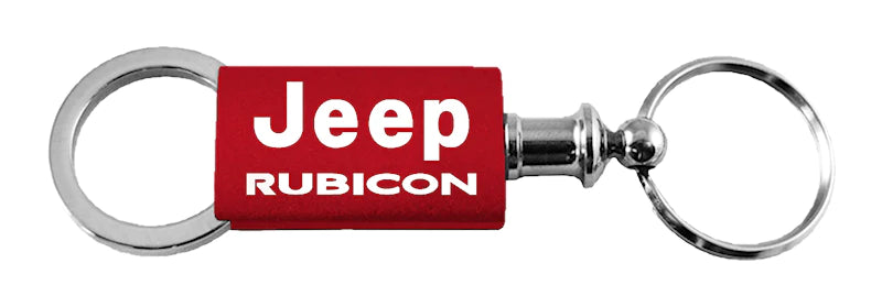 Jeep Rubicon Anodized Aluminum Valet Key Chain Fob - Official Licensed