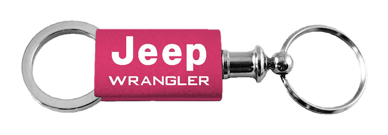 Jeep Wrangler Anodized Aluminum Valet Key Chain Fob - Official Licensed