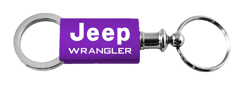 Jeep Wrangler Anodized Aluminum Valet Key Chain Fob - Official Licensed