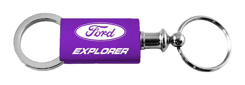 Ford Explorer Anodized Aluminum Valet Key Chain Fob - Official Licensed