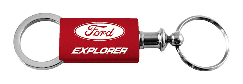 Ford Explorer Anodized Aluminum Valet Key Chain Fob - Official Licensed