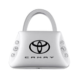 Toyota Camry Jeweled Purse Key Chain Fob - Silver - Official Licensed