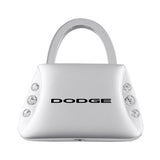 Dodge Jeweled Purse Key Chain Fob - Silver - Official Licensed