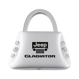 Jeep Gladiator Jeweled Purse Key Chain Fob - Silver - Official Licensed