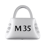 Infiniti M35 Jeweled Purse Key Chain Fob - Silver - Official Licensed