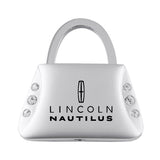 Lincoln Nautilus Jeweled Purse Key Chain Fob - Silver - Official Licensed