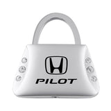 Honda Pilot Jeweled Purse Key Chain Fob - Silver - Official Licensed
