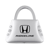 Honda Ridgeline Jeweled Purse Key Chain Fob - Silver - Official Licensed