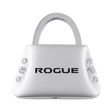 Nissan Rogue Jeweled Purse Key Chain Fob - Silver - Official Licensed