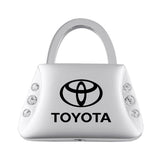 Toyota Jeweled Purse Key Chain Fob - Silver - Official Licensed