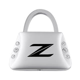 Nissan Z (New) Jeweled Purse Key Chain Fob - Silver - Official Licensed