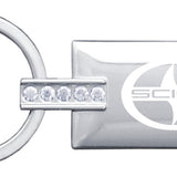 Scion Jeweled Rectangular Key Chain Fob - Silver - Official Licensed