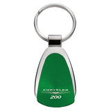 Chrysler 200 Teardrop Key Chain Fob - Green - Official Licensed
