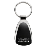 Aspen Teardrop Key Chain Fob - Black - Official Licensed