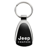 Compass Teardrop Key Chain Fob - Black - Official Licensed