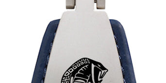 Ford Mustang Cobra Leather Teardrop Key Chain Fob - Official Licensed