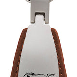 Ford Mustang Leather Teardrop Key Chain Fob - Official Licensed