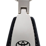 Toyota Tacoma Leather Teardrop Key Chain Fob - Black - Official Licensed
