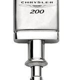 Chrysler 200 Satin-Chrome Valet Key Chain Fob - Silver - Official Licensed