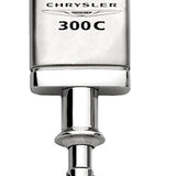 Chrysler 300C Satin-Chrome Valet Key Chain Fob - Silver - Official Licensed