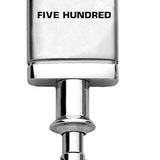 Ford 500 Satin-Chrome Valet Key Chain Fob - Silver - Official Licensed