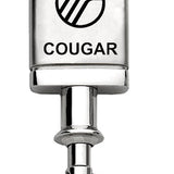 Mercury Cougar Satin-Chrome Valet Key Chain Fob - Silver - Official Licensed