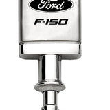 Ford F-150 Satin-Chrome Valet Key Chain Fob - Silver - Official Licensed