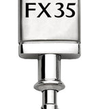 Infiniti FX35 Satin-Chrome Valet Key Chain Fob - Silver - Official Licensed