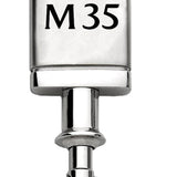 Infiniti M35 Satin-Chrome Valet Key Chain Fob - Silver - Official Licensed