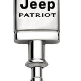 Jeep Patriot Satin-Chrome Valet Key Chain Fob - Silver - Official Licensed
