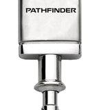 Nissan Pathfinder Satin-Chrome Valet Key Chain Fob - Silver - Official Licensed