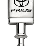 Toyota Prius Satin-Chrome Valet Key Chain Fob - Silver - Official Licensed