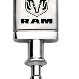 RAM Satin-Chrome Valet Key Chain Fob - Silver - Official Licensed