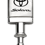 Toyota Solara Satin-Chrome Valet Key Chain Fob - Silver - Official Licensed